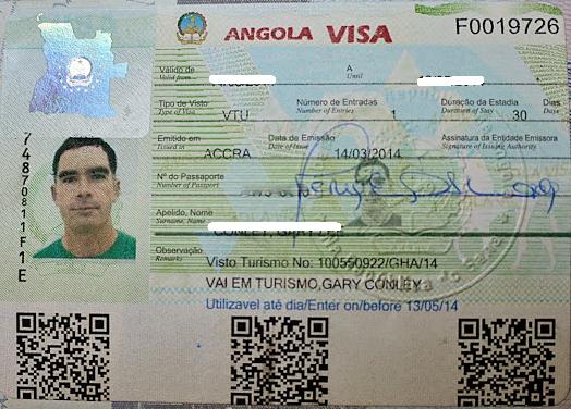 Dịch vụ làm visa Angola
